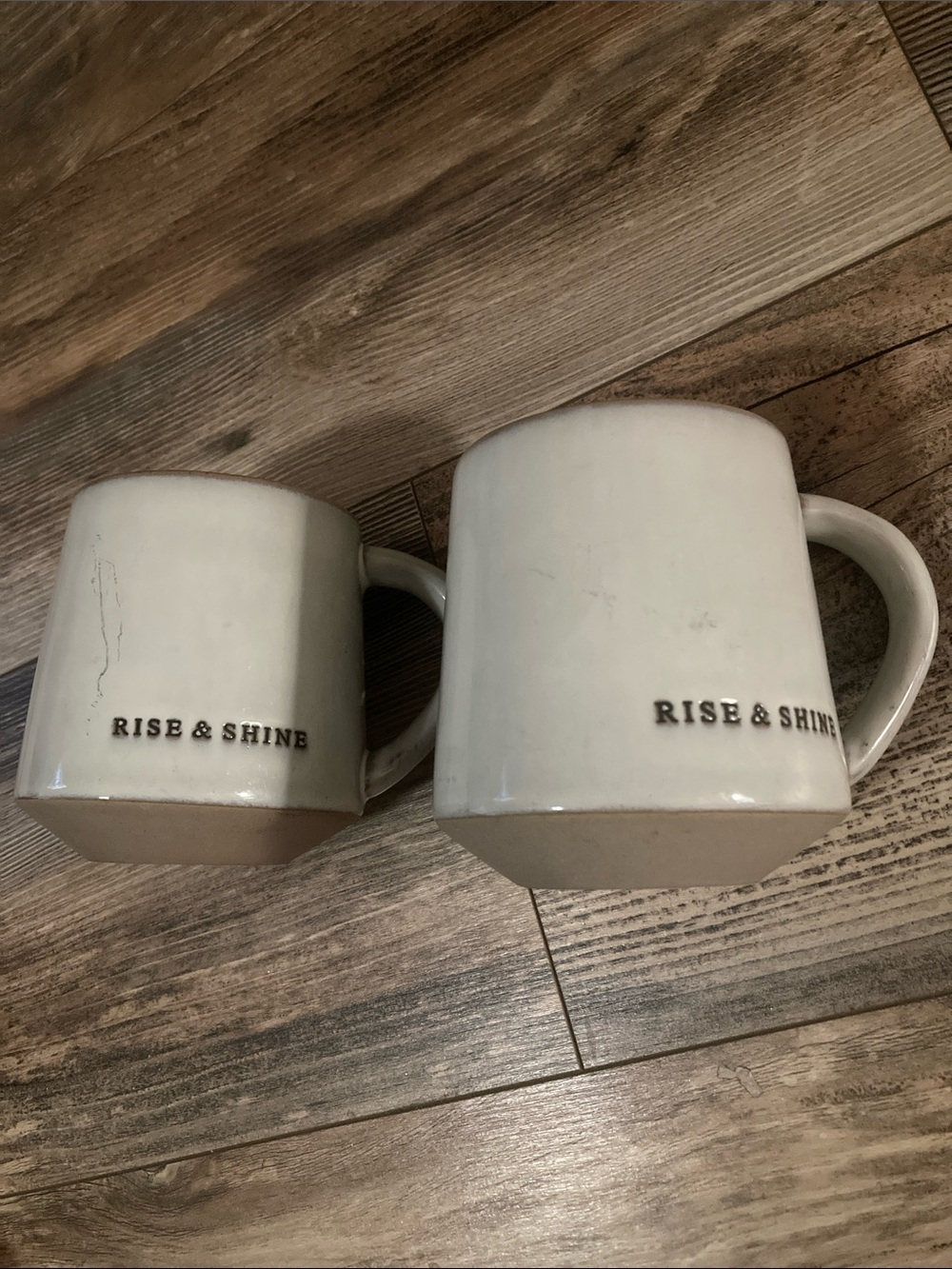 Hearth & Hand Magnolia Rise & Shine Stoneware Coffee Mug Set of 2